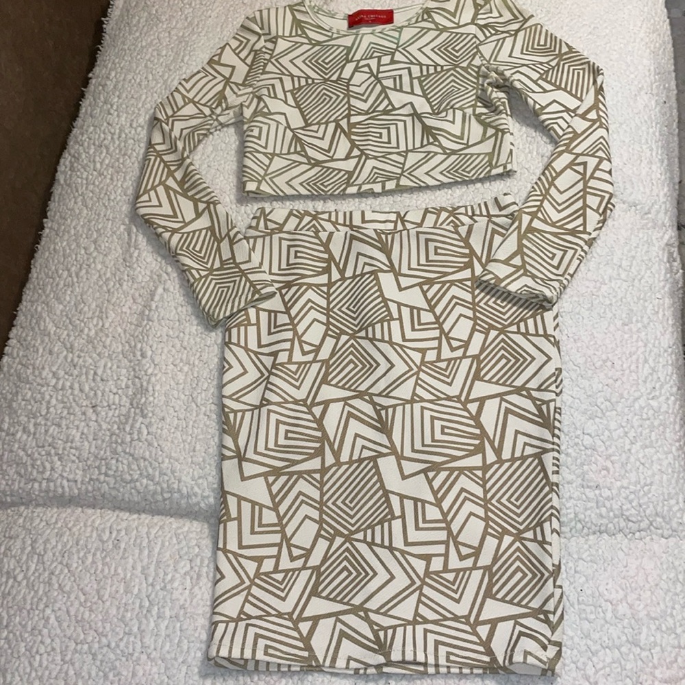 Abstract Skirt Set M